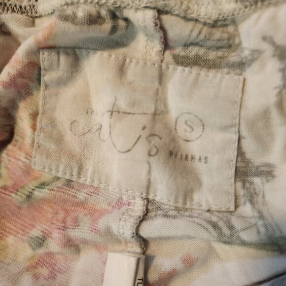 Cats Pajamas Small Two Piece Set Paris Eiffel Tower Button Long Sleeve Pants - Picture 8 of 11